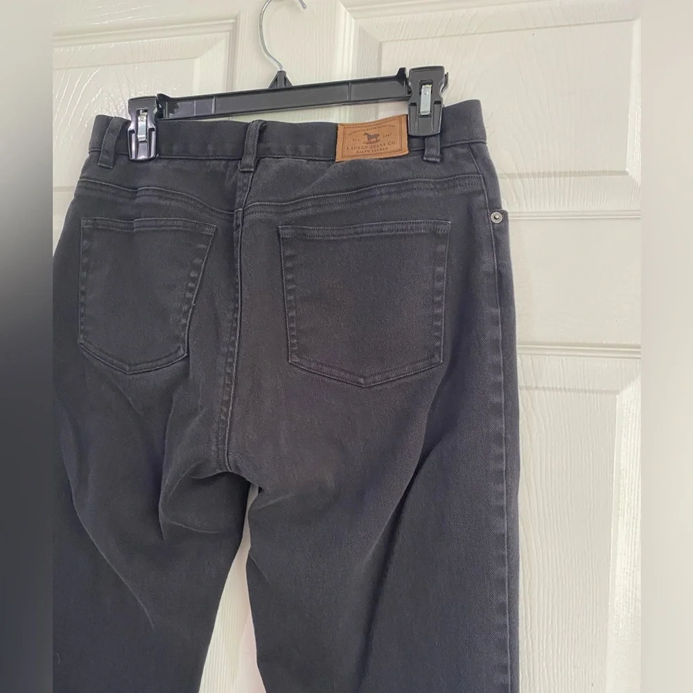 Ralph Lauren Jeans Co. Black Straight Leg Denim Women’s Size 8 Minimal